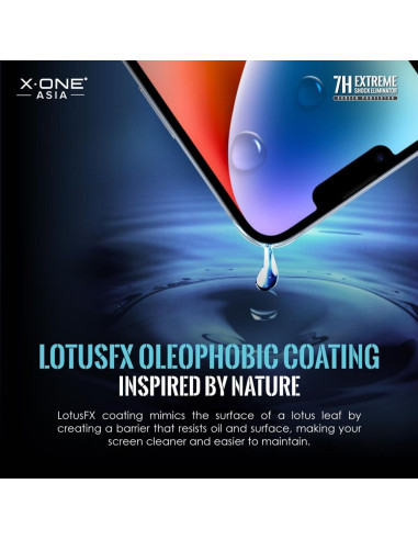 Verre trempé X-ONE Extreme Shock Eliminator 4th gen. - iPhone 14 Pro/15