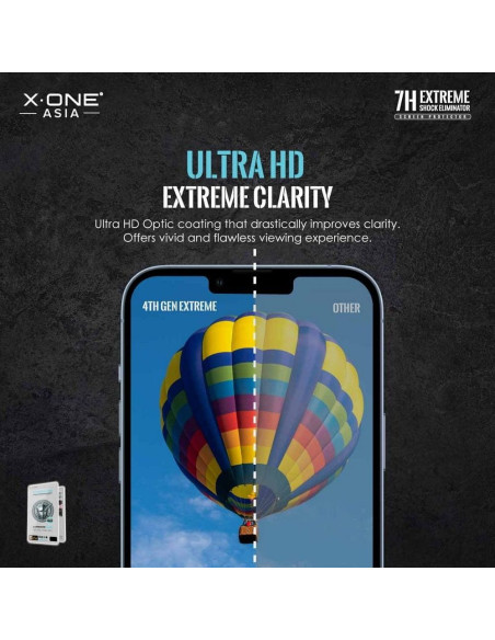 Verre trempé X-ONE Extreme Shock Eliminator 4th gen. - iPhone 13 Pro Max/14 Plus