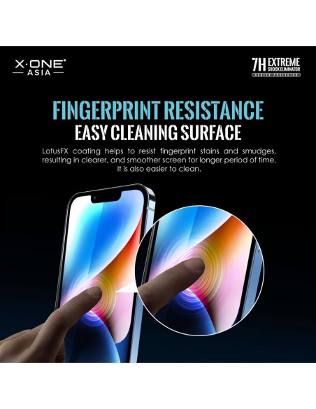 Verre trempé X-ONE Extreme Shock Eliminator 4th gen. - iPhone 14 Pro Max/15 Plus