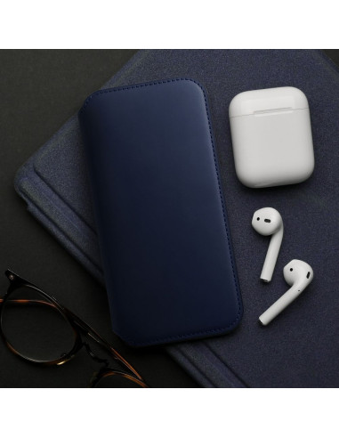 DUAL POCKET Book case for XIAOMI Redmi 12c navy
