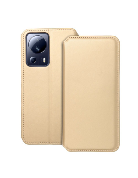 DUAL POCKET Book case for XIAOMI 13 LITE gold