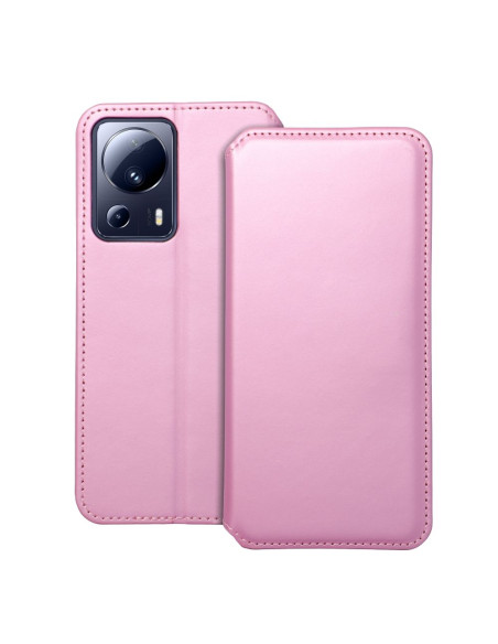 DUAL POCKET Book case for XIAOMI 13 LITE light pink