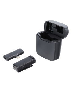Microphone sans fil Tie pour iPhone Lightning 8 broches avec Case de chargement S11