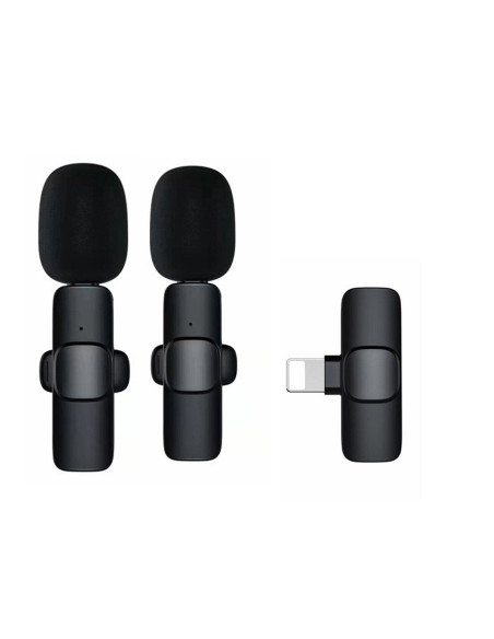 Micro-cravate sans fil Lightning double (2 inclus) K1 noir