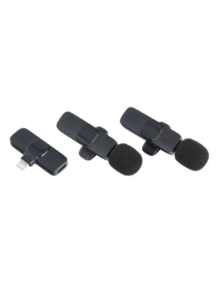 Micro-cravate sans fil Lightning double (2 inclus) K1 noir
