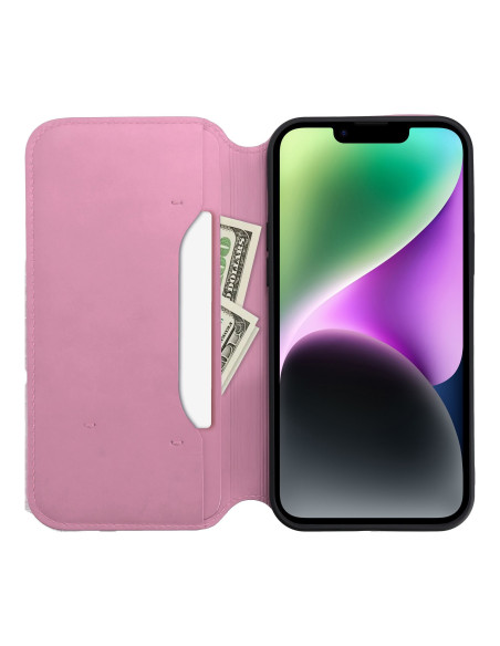 Etui double pour SAMSUNG A14 5G rose vif