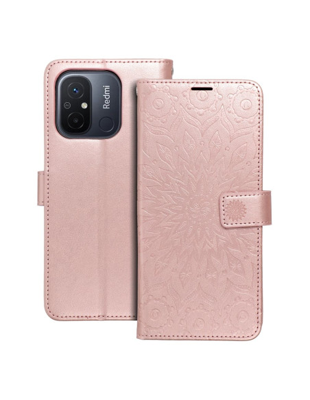 Etui MEZZO Book pour XIAOMI Redmi 12C mandala or-rose