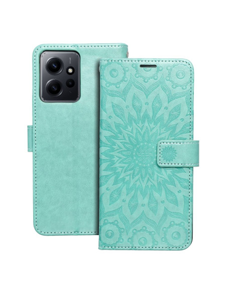 Etui MEZZO Book pour XIAOMI Redmi NOTE 12 4G mandala vert