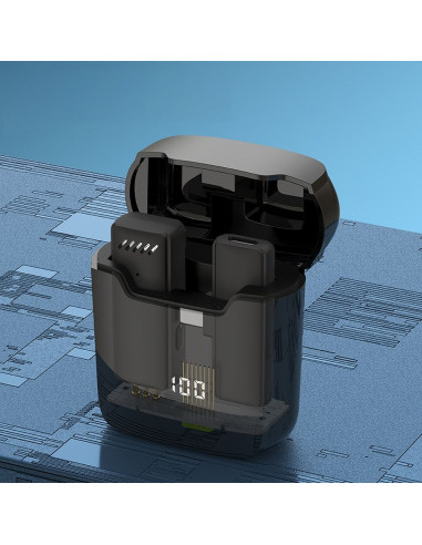 Microphone sans fil Tie pour Type C avec Case de chargement S11