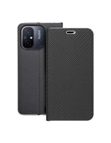 Etui LUNA Carbon pour Xiaomi Redmi 12C noir