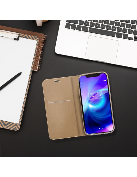 Etui Luna Book pour XIAOMI Redmi NOTE 12 5G or