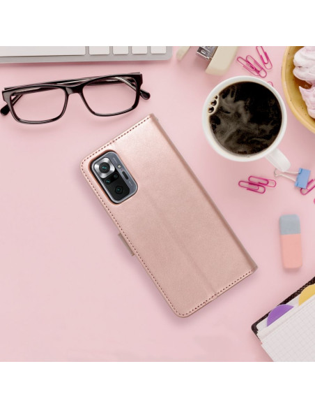 Etui MEZZO Book pour XIAOMI Redmi NOTE 12 4G mandala or-rose