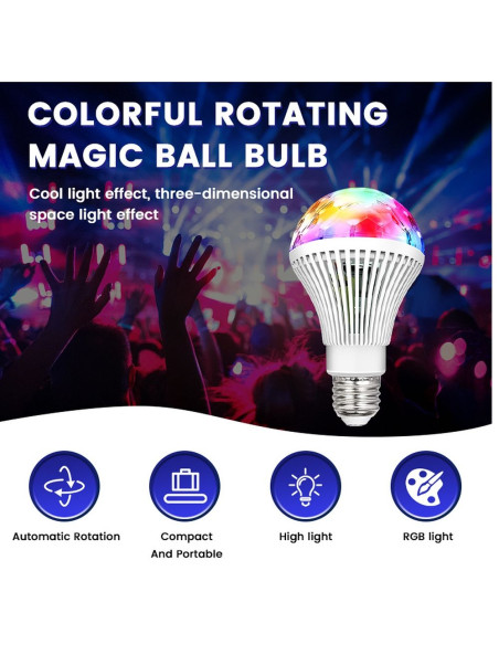 Ampoule LED Disco Mini Party Rotative E27 LBCRL