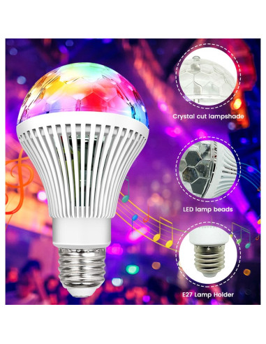 Ampoule LED Disco Mini Party Rotative E27 LBCRL