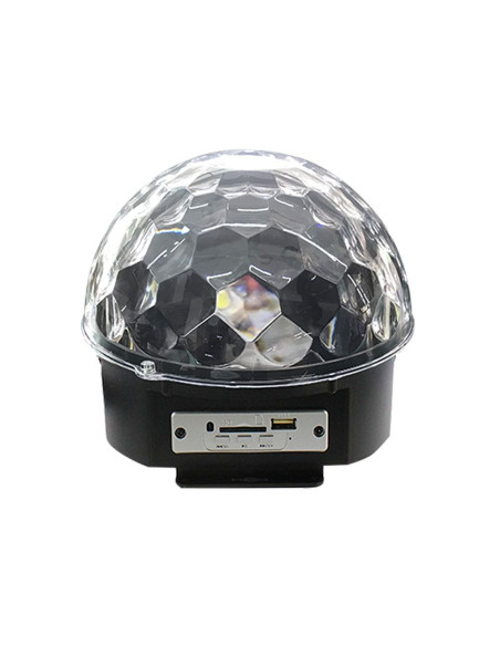 Boule disco avec télécommande + carte mémoire + USB + AUX bluetooth HD-LCMBL