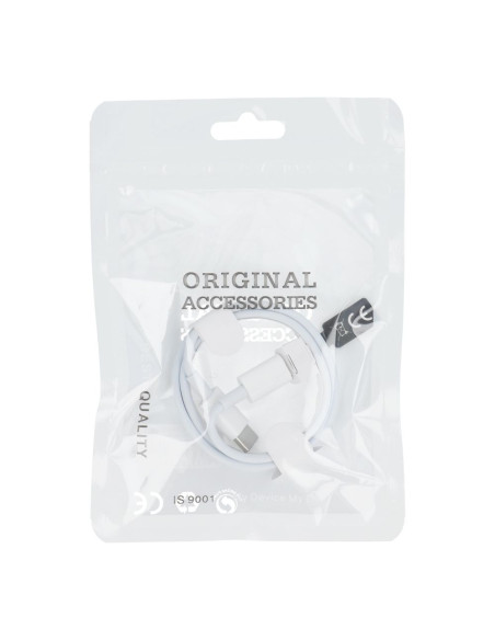 Câble Type C vers Type C 2.0 HD23 PD 40W 1m blanc