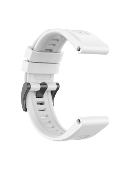 Bracelet en silicone pour GARMIN FENIX 3 / 3HR / 5X / 6X / 6X Pro / 7X / 7X Pro blanc (7)