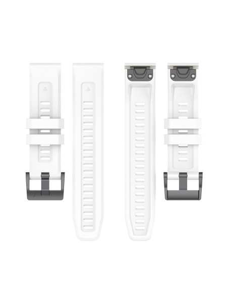Bracelet en silicone pour GARMIN FENIX 3 / 3HR / 5X / 6X / 6X Pro / 7X / 7X Pro blanc (7)
