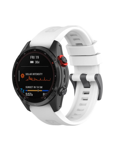 Bracelet en silicone pour GARMIN FENIX 3 / 3HR / 5X / 6X / 6X Pro / 7X / 7X Pro blanc (7)