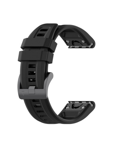 Silicone strap for GARMIN FENIX 3 / 3HR / 5X / 6X / 6X Pro / 7X / 7X Pro black (9)