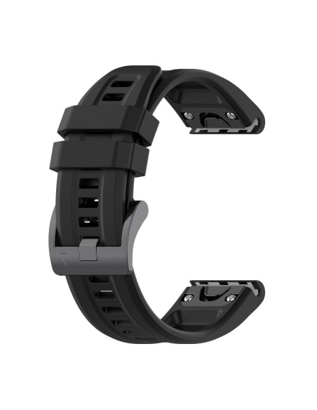 Silicone strap for GARMIN FENIX 3 / 3HR / 5X / 6X / 6X Pro / 7X / 7X Pro black (9)