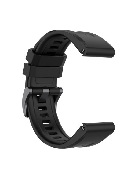 Silicone strap for GARMIN FENIX 3 / 3HR / 5X / 6X / 6X Pro / 7X / 7X Pro black (9)