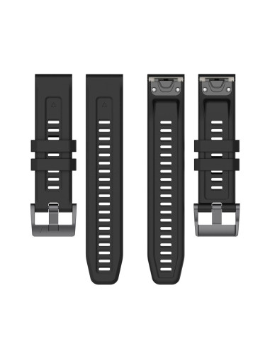 Silicone strap for GARMIN FENIX 3 / 3HR / 5X / 6X / 6X Pro / 7X / 7X Pro black (9)
