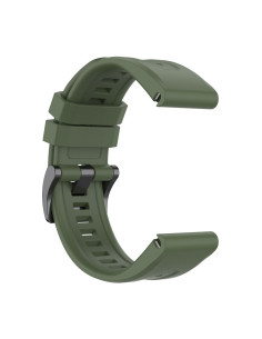 Bracelet silicone pour GARMIN FENIX 3 / 3HR / 5X / 6X / 6X Pro / 7X / 7X Pro vert foncé (4) 2