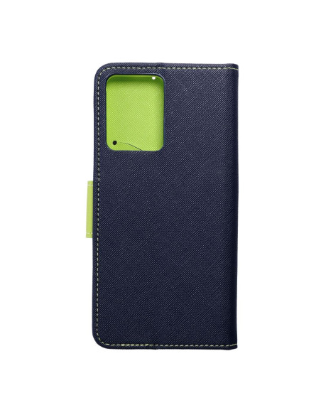 Etui pour XIAOMI Redmi NOTE 12 4G bleu marine / vert lime