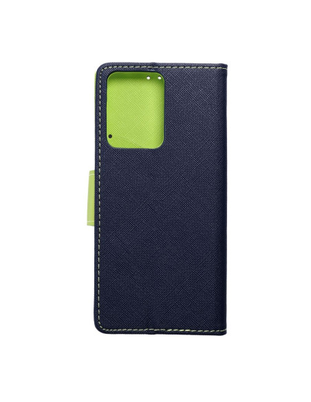 Etui pour XIAOMI Redmi NOTE 12 PRO 5G bleu marine / vert lime