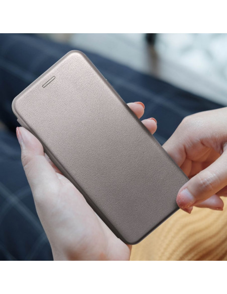 Etui Book Elegance pour XIAOMI Redmi NOTE 12 PRO PLUS 5G acier