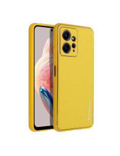 Etui LEATHER Case en cuir pour XIAOMI Redmi NOTE 12 4G JAUNE 2