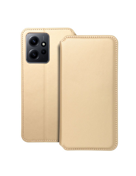 DUAL POCKET Book case for XIAOMI Redmi Note 12 4G gold