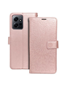 Etui MEZZO Book pour XIAOMI Redmi NOTE 12 5G mandala or-rose