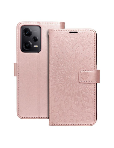 Etui MEZZO Book pour XIAOMI Redmi NOTE 12 PRO 5G mandala or-rose