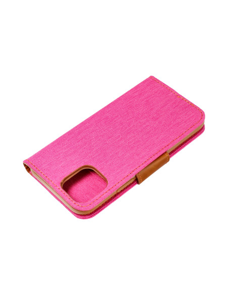Etui Canvas pour XIAOMI Redmi NOTE 12 PRO 5G rose
