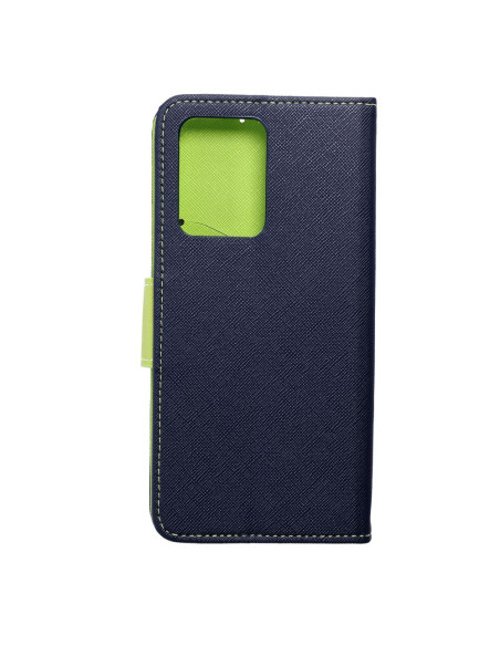 Etui pour XIAOMI Redmi NOTE 12 PRO PLUS 5G bleu marine / vert lime