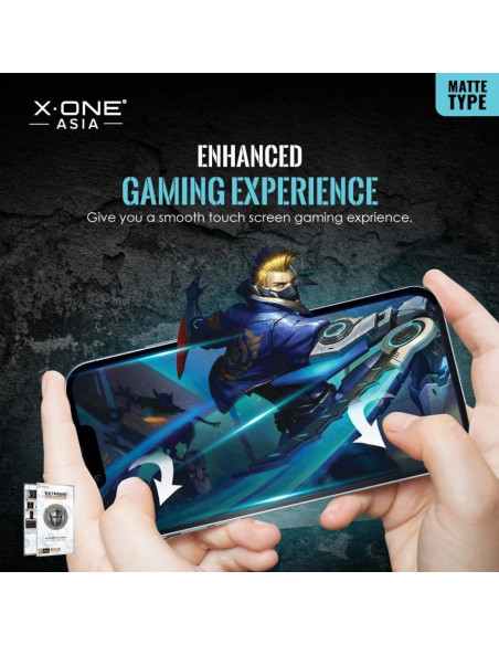 Verre trempé X-ONE Extreme Shock Eliminator 4th gen. (Matte Series) - iPhone 13 Pro Max/14 Plus