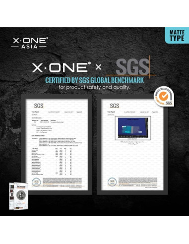 Verre trempé X-ONE Extreme Shock Eliminator 4th gen. (Matte Series) - iPhone 13 Pro Max/14 Plus