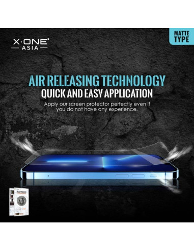 Verre trempé X-ONE Extreme Shock Eliminator 4th gen. (Matte Series) - iPhone 14 Pro/15
