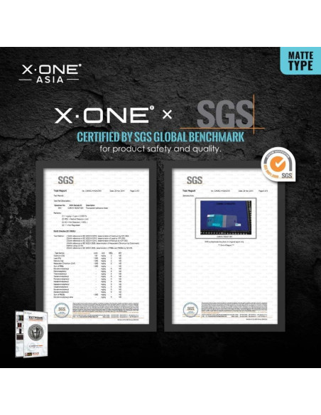 Verre trempé X-ONE Extreme Shock Eliminator 4th gen. (Matte Series) - iPhone 14 Pro/15