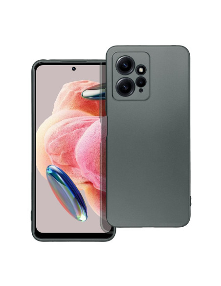 Coque METALLIC pour XIAOMI Redmi NOTE 12 4G gris