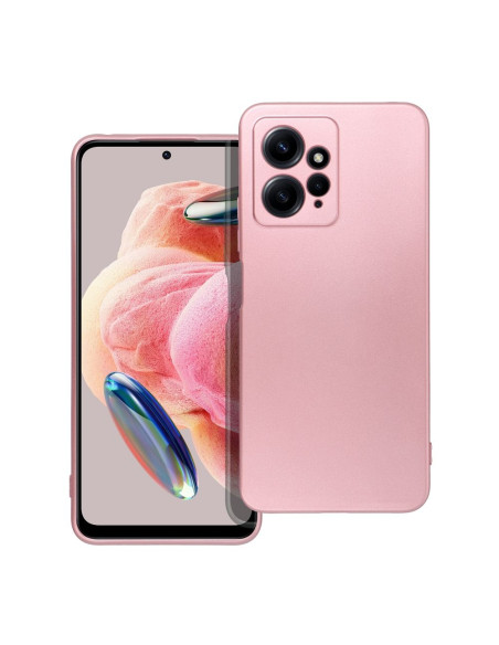 Coque METALLIC pour XIAOMI Redmi Note 12 4G rose