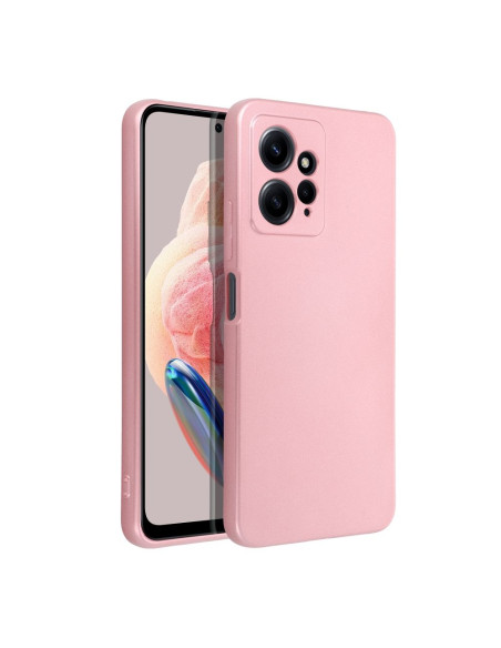 Coque METALLIC pour XIAOMI Redmi Note 12 4G rose