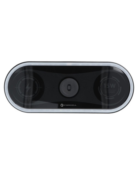 FORCELL F-ENERGY Ellipse 3-en-1 Quick Charge 15W Chargeur rapide par induction