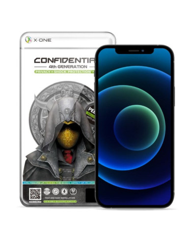 Verre trempé X-ONE Extreme Shock Eliminator 4th gen. Privacy - iPhone 13 Pro Max/14 Plus