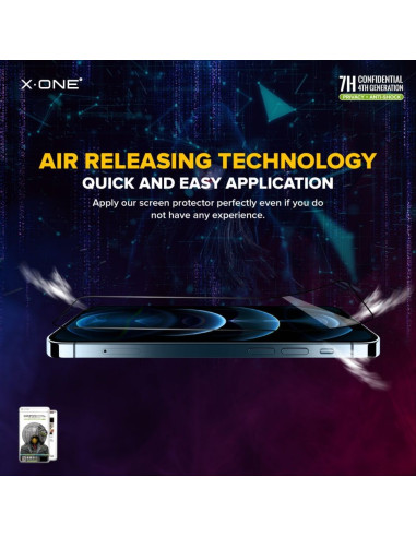 Verre trempé X-ONE Extreme Shock Eliminator 4th gen. Privacy - iPhone 13 Pro Max/14 Plus