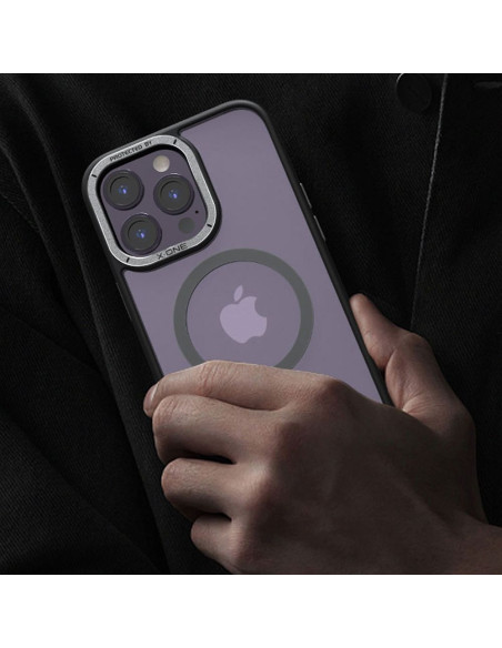 X-ONE Dropguard Magnetic Coque Air (compatible MagSafe) - pour Apple iPhone 14 Plus noir