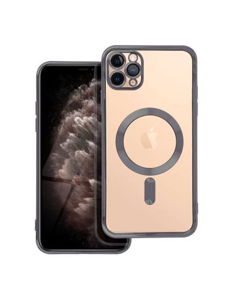 ELECTRO MAG COVER Coque compatible avec MagSafe pour IPHONE 11 Pro Max noir