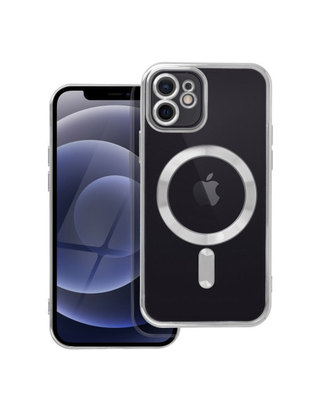ELECTRO MAG COVER compatible avec MagSafe pour IPHONE 12 argenté
